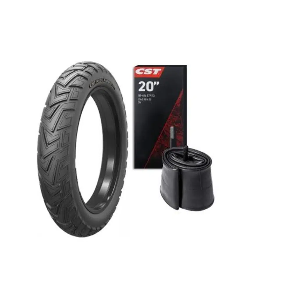 CST 20X4.00 Siyah Ambro Zırhlı Fat Bike Bisiklet Lastik Seti