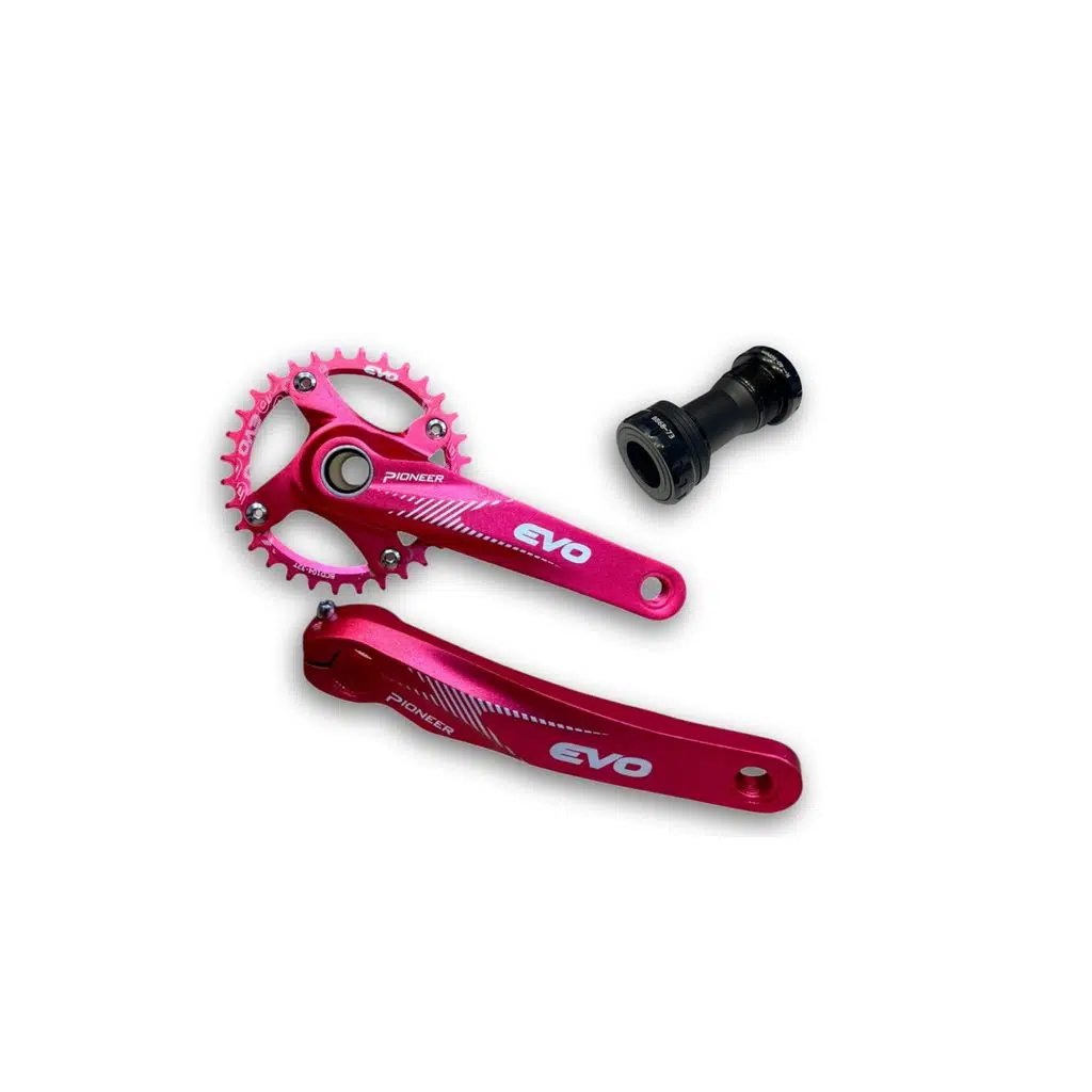 BİKE SKY EVO 32T Kırmızı Hollowtech Göbek Tek Yaprak Aynakol