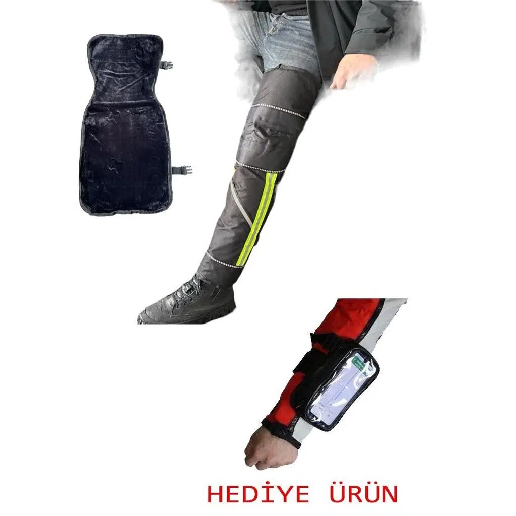 BİKE SKY Bacak Rüzgar Koruma Kolay Giyimli ( KOL TELEFON TUTUCU ÇANTA HEDİYELİ ) 