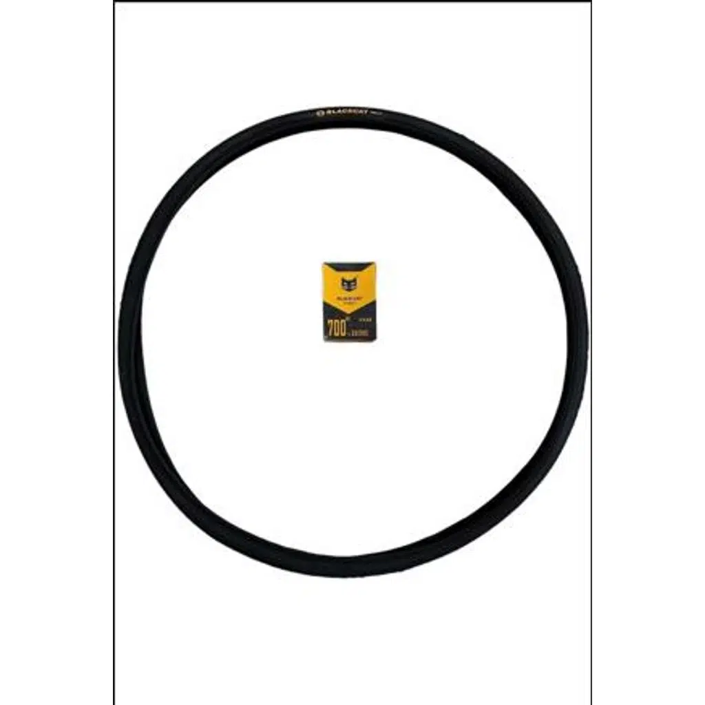 Bike Sky Black Cat 700X25 3mm Zırhlı Yol bisikleti Dış ve İç Lastik