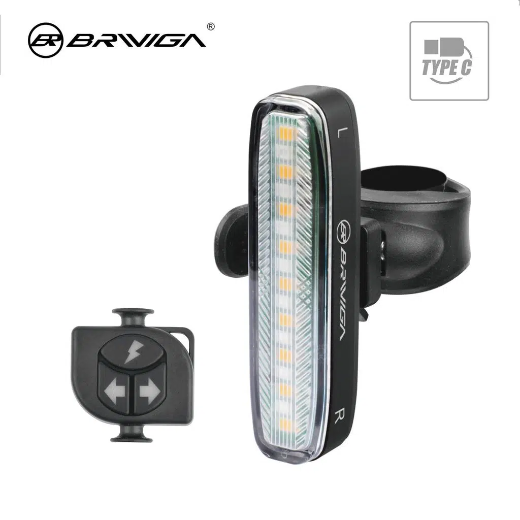 BİKE SKY BRIVIGA - LW-BEAM50 PRO 50 Lümen Kablosuz Kumandalı Dönüş Sinyali (Fren Sensörlü, 8 Kırmızı + 9 Sarı