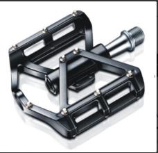 BİKE SKY Briviga PEDAL HF-606 PLATFORM ALÜMİNYUM CNC CR-MO MİL SİYAH 110x100mm 361g/pr