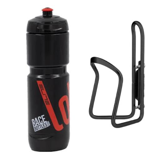 BİKE SKY Elite Super Loli 800ML Bisiklet Matara Kafes Seti Siyah