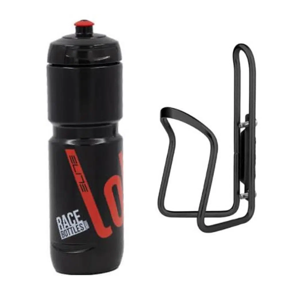 BİKE SKY Elite Super Loli 800ML Bisiklet Matara Kafes Seti Siyah