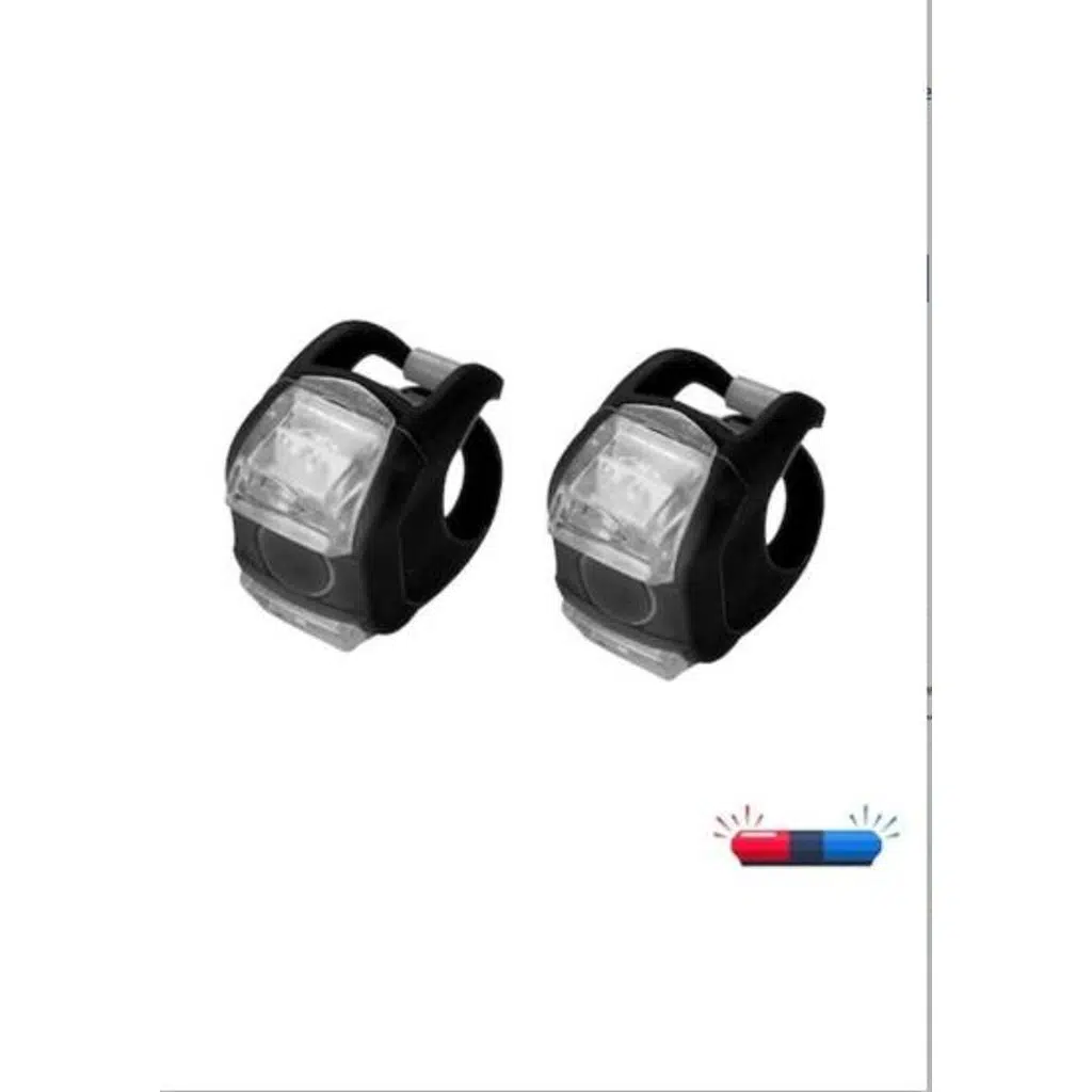 BİKE SKY EVO Flaşör Seti - COP, Çakarlı, Kırmızı-Mavi Işıklı, Pilli, Bisiklet Ön-Arka Aydınlatma