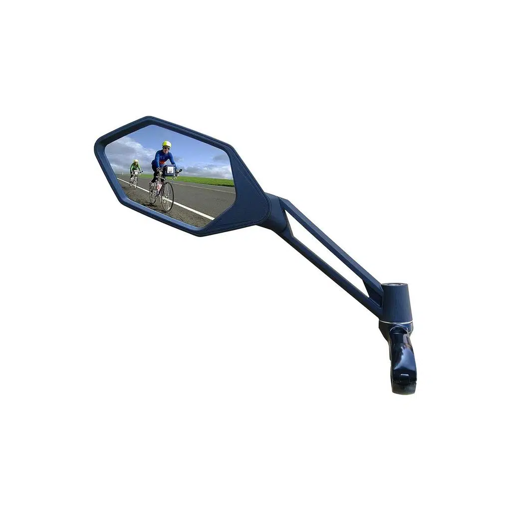 BİKE SKY MEACHOW - ME005-B-L Sol Ayna - Lens:Mavi Geniş Açı, 360° Ayarlı, Reflektörlü, Katlanabilir Kol:22.2m