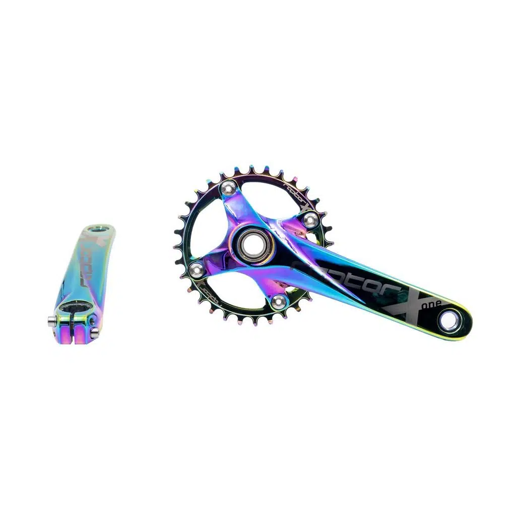 BİKE SKY RAPTOR 32T Rainbow Tekli Aynakol – MTB Dağ Bisikleti Krank, Alüminyum, Renkli