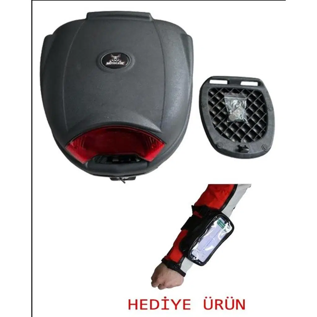 Bike Sky Tien 32 Lt Motosiklet Arka Çanta SİYAH ( Kol Telefon Tutucu Çanta Hediyeli )