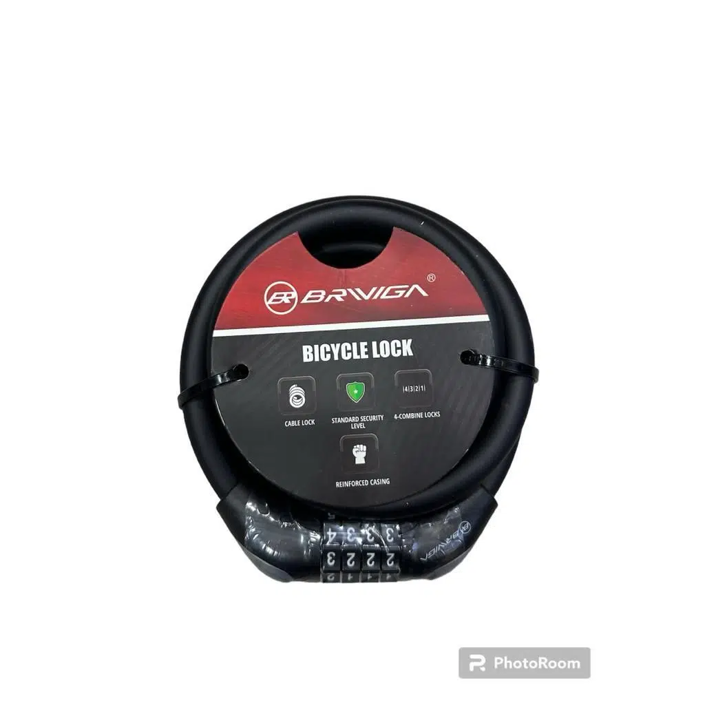 BRIVIGA KABLO KİLİT ŞİFRELİ M602 SİYAH 12X1200 mm