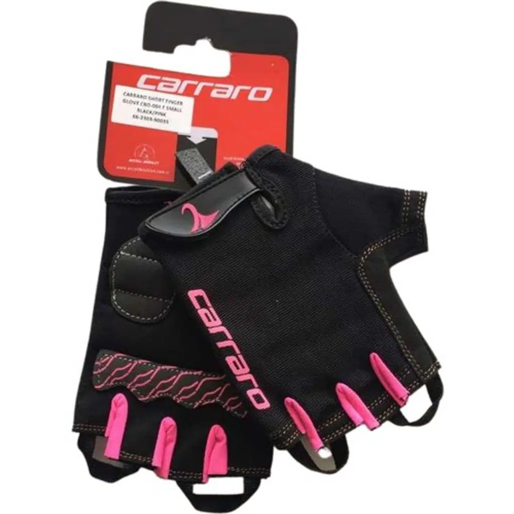Carraro Kısa Parmak Siyah Eldiven CRO-004 F- Medium