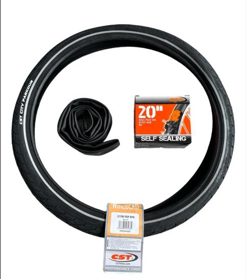 Cst 20X1.75 City Parkour Eps Zırhlı Reflektörlü Dış Lastik Siyah C1762 VE ( Cst Iç Lastik 20X1.75 C1762 )
