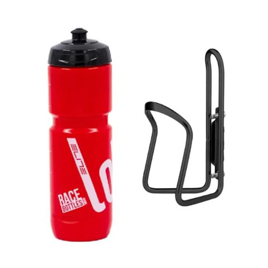 Elite Super Loli 800ML Bisiklet Matara Kafes Seti Kırmızı