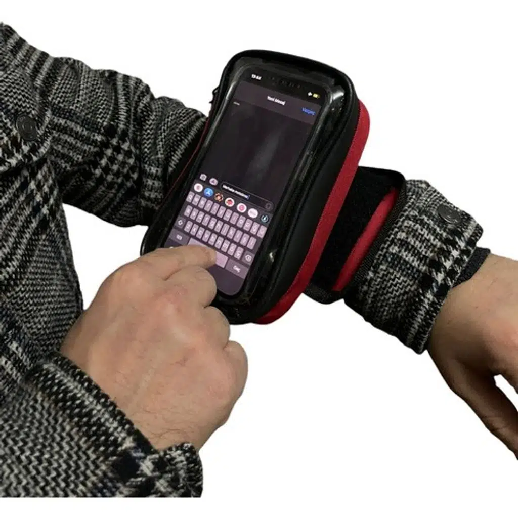 Motobros Motosiklet Kola Takılan Çantalı Telefon Tutucu Kol Telefon Tutucu 6.7