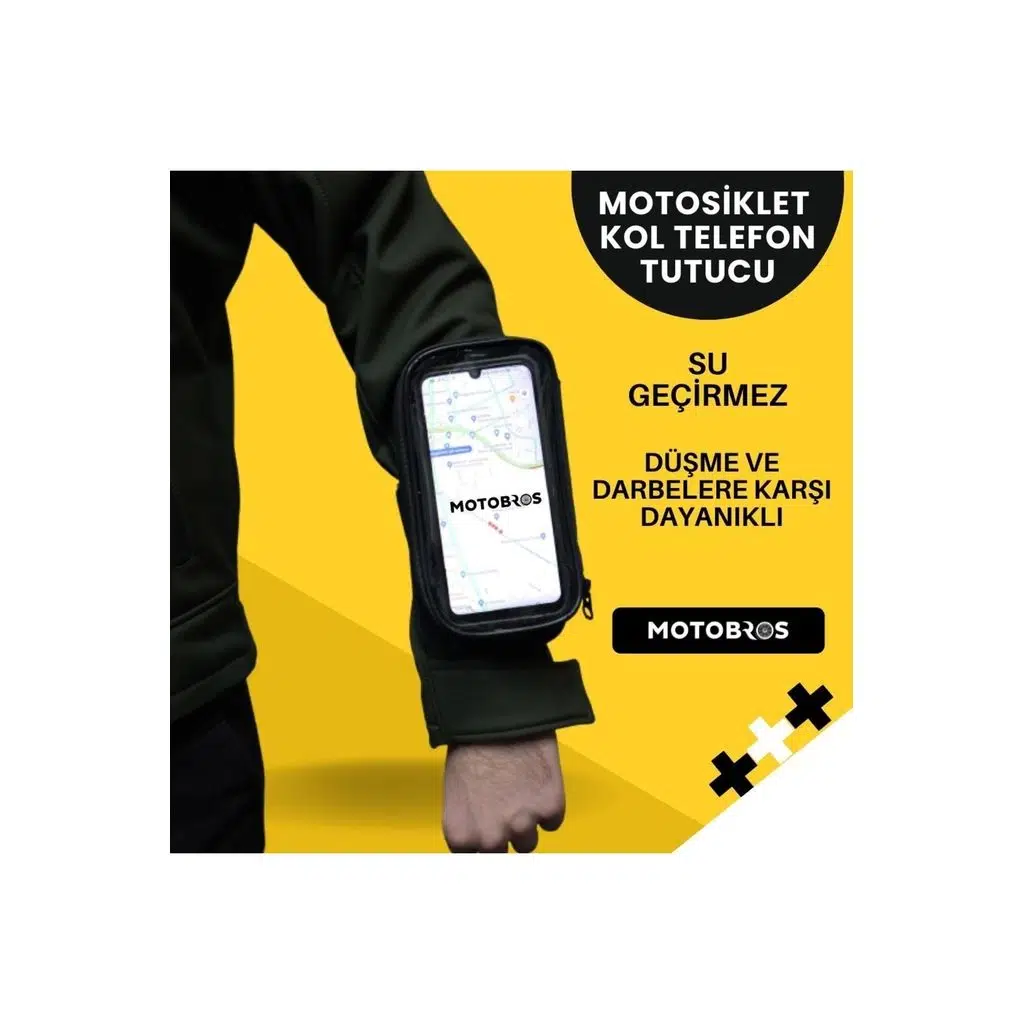 Motosiklet Kola Takılan Telefon Tutucu Kol Telefon Tutucu Su Geçirmez 6.7