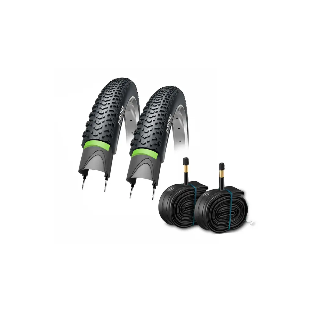 BİKE SKY Obor 24x1.95 Zırhlı Dış ve İç Lastik Seti - 3mm Green Shield & Jet Compound