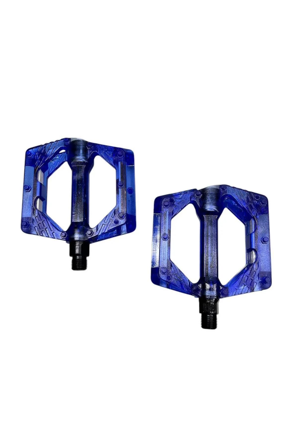 BİKE SKY EVO ŞEFFAF RENKLİ PLATFORM GENİŞ PEDAL PLATFORM BİSİKLET PEDALI REFLEKTÖRLÜ