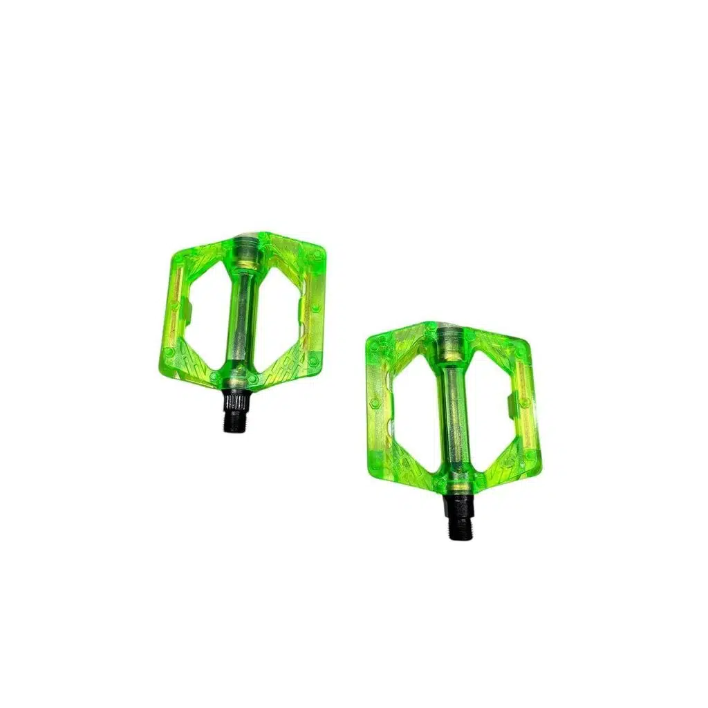 BİKE SKY EVO ŞEFFAF RENKLİ PLATFORM GENİŞ PEDAL PLATFORM BİSİKLET PEDALI REFLEKTÖRLÜ