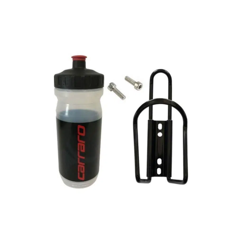 Siyah 600ml Matara Ve Matara Kafesi Seti Montaj Vidası Da