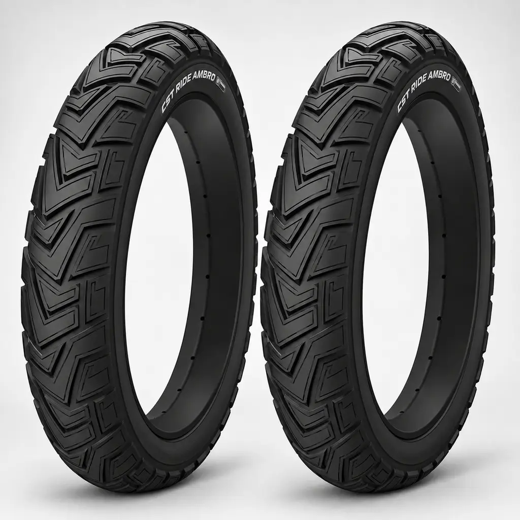 Touring Ride Ambro 20X4.0 E-Bike Fat Bike Dış Lastik Seti Ön + Arka Siyah Yanak