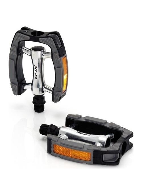 XLC PEDAL CITY/TREKKİNG REFLEKTÖRLÜ SİYAH CR-MO 9/16