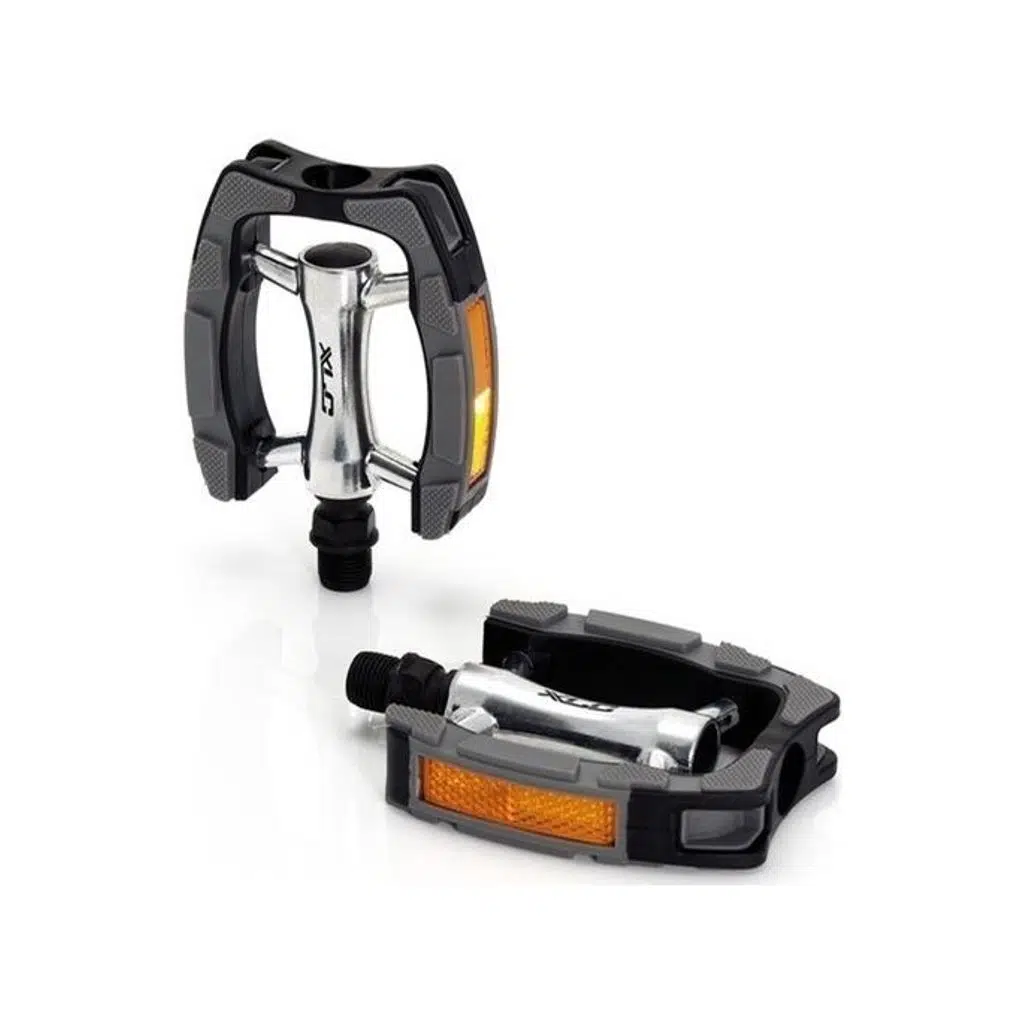XLC PEDAL CITY/TREKKİNG REFLEKTÖRLÜ SİYAH CR-MO 9/16